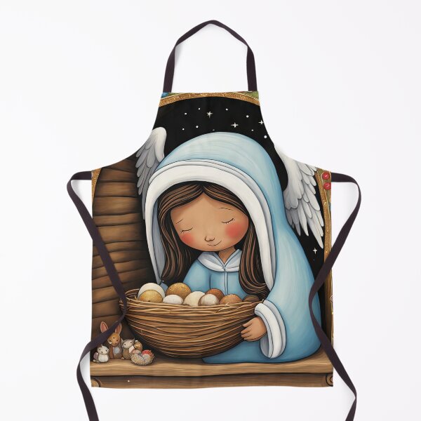 Item preview, Angel with wings wearing a hoodie at the Nativity designed and sold by Colin Bentham.