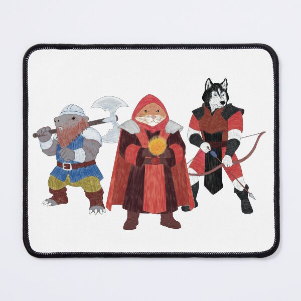Item preview, Terry Hamsterry heroes: dwarf, mage and archer designed and sold by TomFulek.