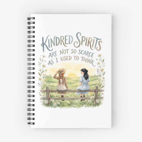Item preview, Kindred Spirits Are Not So Scarce As I Used To Think Anne Shirley Diana Barry designed and sold by Fenay Designs.