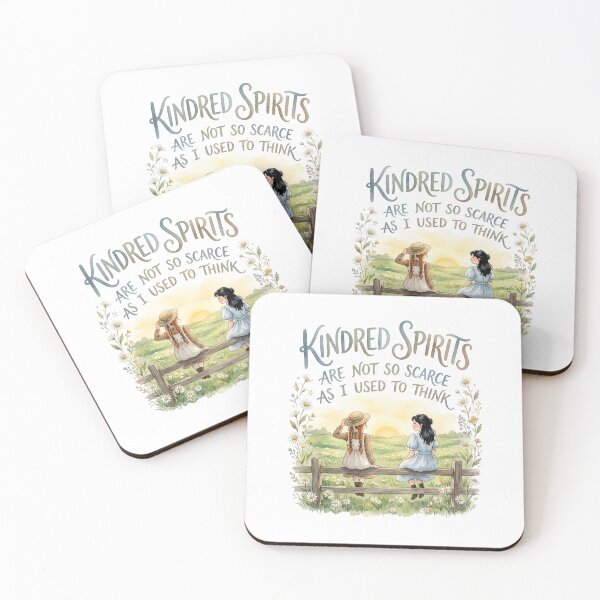 Item preview, Kindred Spirits Are Not So Scarce As I Used To Think Anne Shirley Diana Barry designed and sold by Fenay Designs.