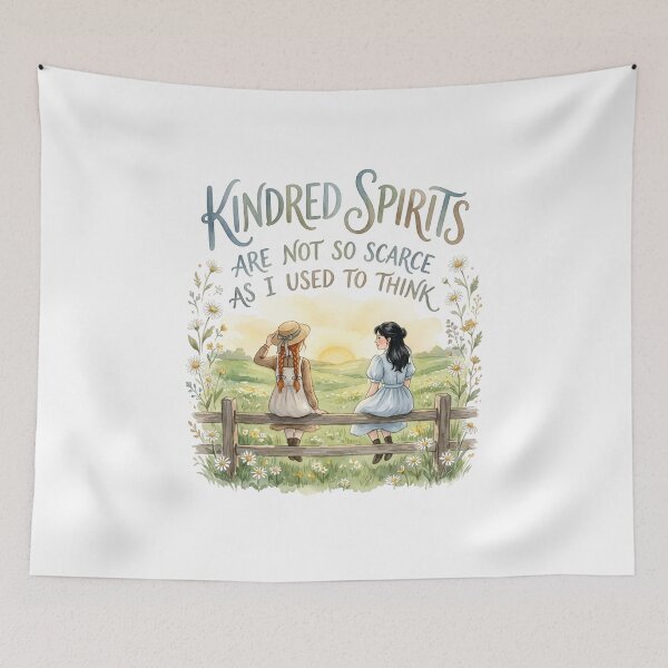 Item preview, Kindred Spirits Are Not So Scarce As I Used To Think Anne Shirley Diana Barry designed and sold by Fenay Designs.