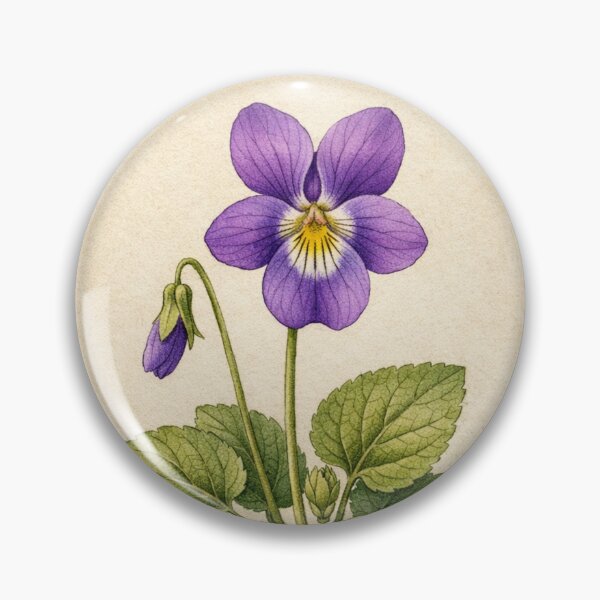 Item preview, Viola Odorata Vintage Botanical Print - Antique Violet Wall Art designed and sold by Darlin8888.