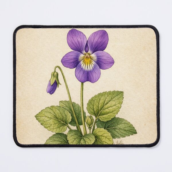 Item preview, Viola Odorata Vintage Botanical Print - Antique Violet Wall Art designed and sold by Darlin8888.