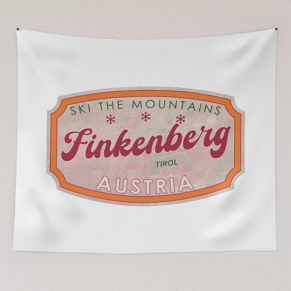 Item preview, Finkenberg, Austria, Tirol, Ski, textured skiing badge designed and sold by Wanderful-roads.