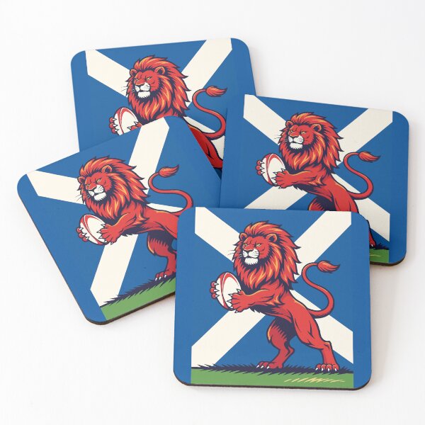 Item preview, A Lion Rampant Gripping A Rugby Ball designed and sold by taiche.