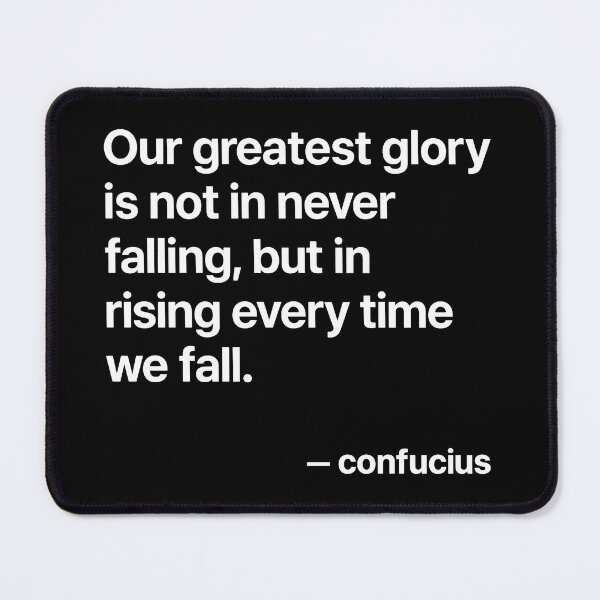 Item preview, Rising Again – Confucius Philosophy (White Font) designed and sold by TshirtsLabs.