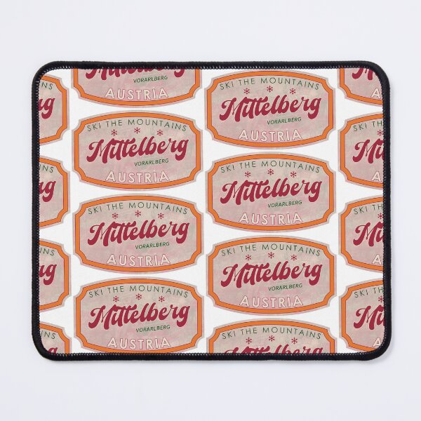 Item preview, Mittelberg, Austria, Vorarlberg, Ski, textured skiing badge designed and sold by Wanderful-roads.