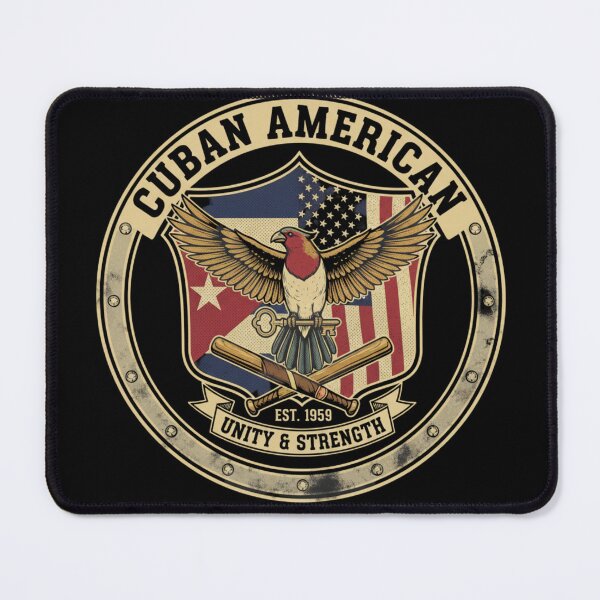 Item preview, Cuban American Heritage Badge - Vintage Pride Shield & Symbol Design American Heritage Badge - Vintage Pride Shield & Symbol Design designed and sold by Wear Sculpt.