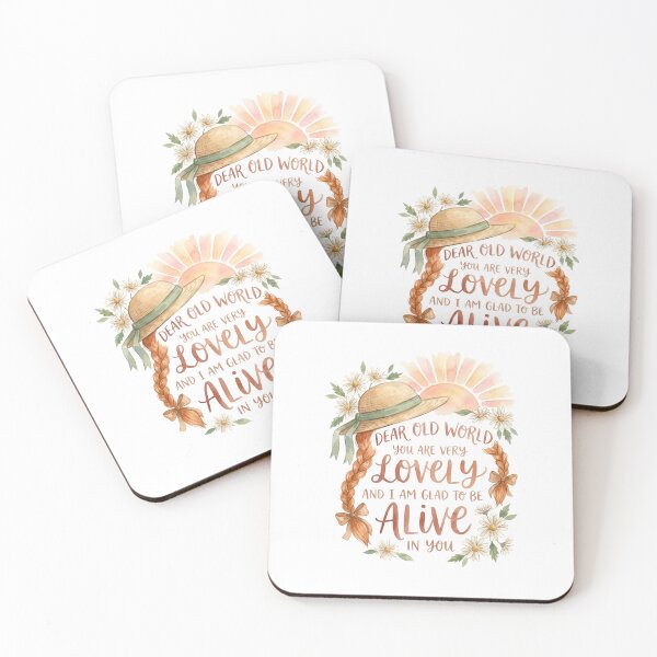 Item preview, Dear Old World You Are Very Lovely And I Am Glad To Be Alive In You Anne Shirley designed and sold by Fenay Designs.