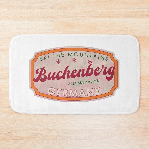 Artikelvorschau, Buchenberg, Deutschland, Allgäuer Alpen, Ski, strukturiertes Skiabzeichen entworfen und verkauft von Wanderful-roads.
