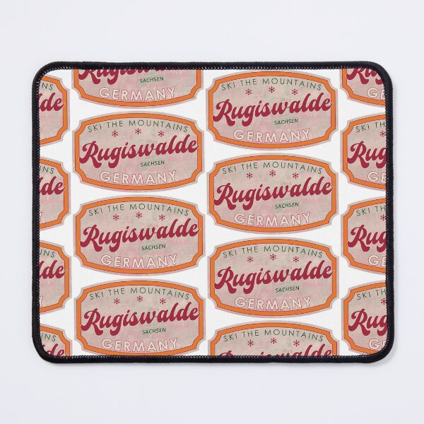 Item preview, Rugiswalde, Germany, Sachsen, Ski, textured skiing badge designed and sold by Wanderful-roads.