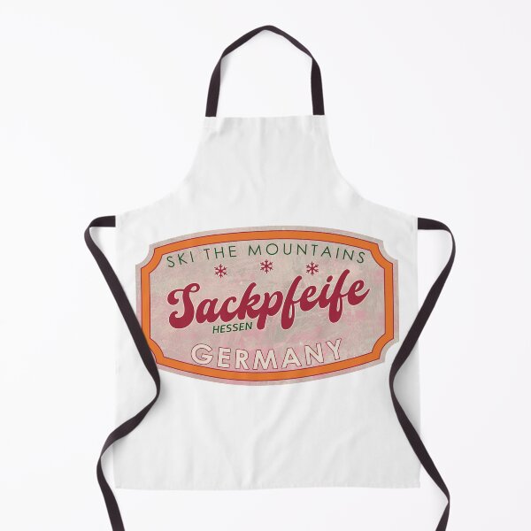 Item preview, Sackpfeife, Germany, Hessen, Ski, textured skiing badge designed and sold by Wanderful-roads.