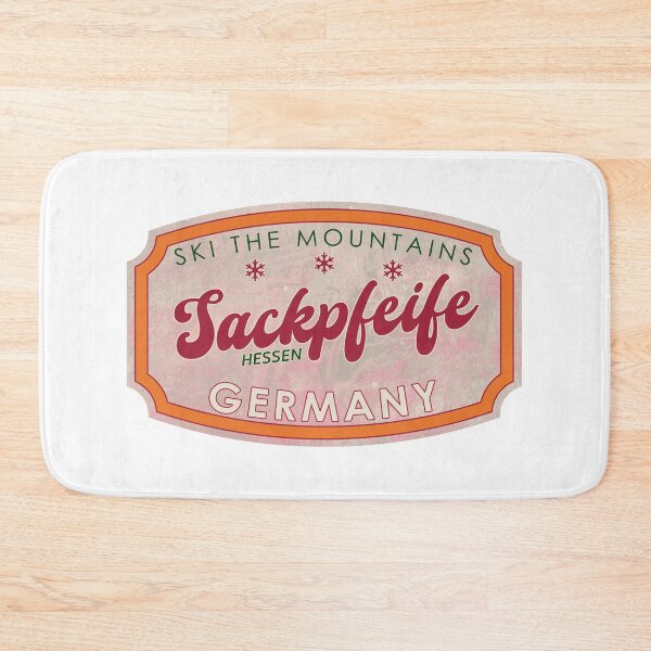 Item preview, Sackpfeife, Germany, Hessen, Ski, textured skiing badge designed and sold by Wanderful-roads.