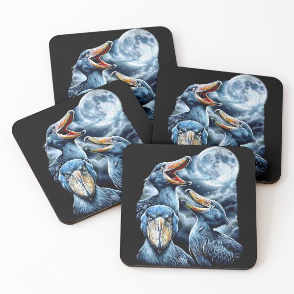 Item preview, Three Shoebill Stork Moon Vintage 90s Airbrush Y2K Grunge Graphic designed and sold by EvrmoodCo.