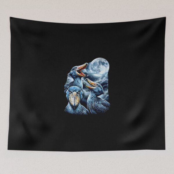 Item preview, Three Shoebill Stork Moon Vintage 90s Airbrush Y2K Grunge Graphic designed and sold by EvrmoodCo.