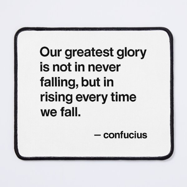 Item preview, Rising Again – Confucius Philosophy (Black Font) designed and sold by TshirtsLabs.