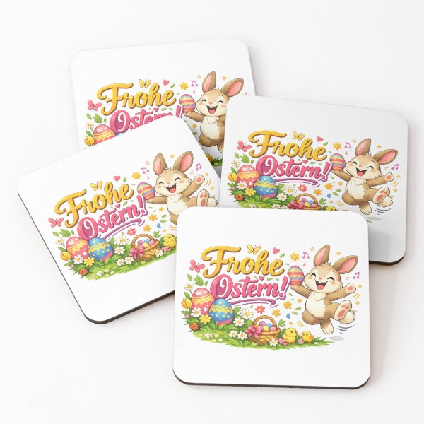 Item preview, Happy Easter – The cheerfully hopping bunny full of spring magic designed and sold by CoolContent Factory.