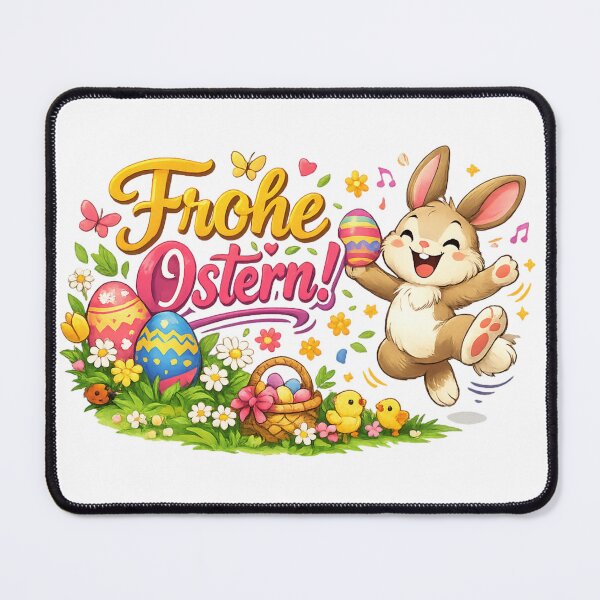 Item preview, Happy Easter – The cheerfully hopping bunny full of spring magic designed and sold by CoolContent Factory.