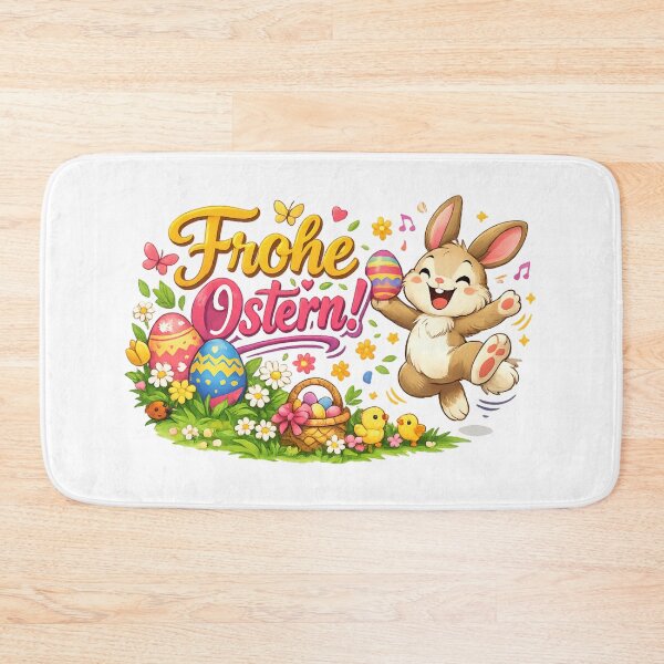 Item preview, Happy Easter – The cheerfully hopping bunny full of spring magic designed and sold by CoolContent Factory.