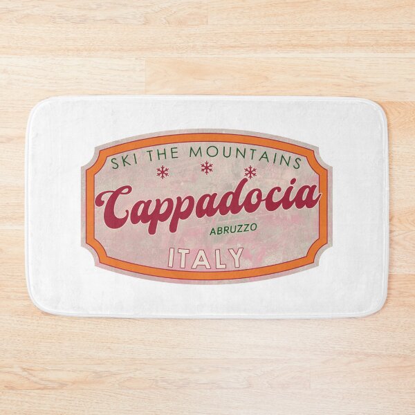 Item preview, Cappadocia, Italy, Abruzzo, Ski, textured skiing badge designed and sold by Wanderful-roads.