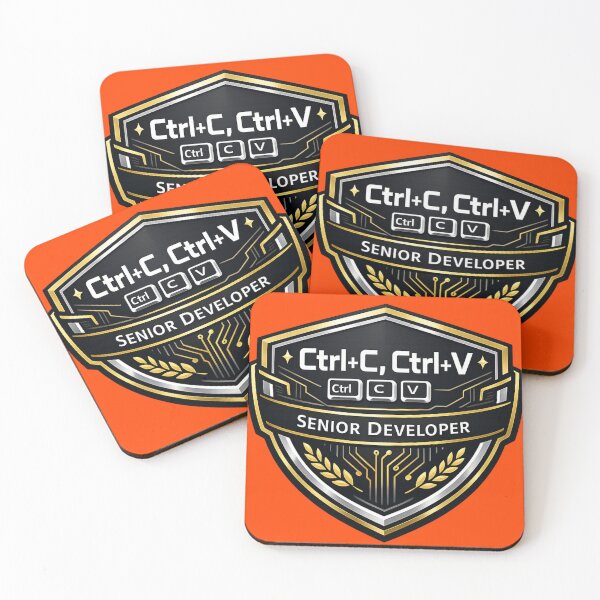 Item preview, Ctrl C Ctrl V Senior Developer Badge designed and sold by Art by Debasish.