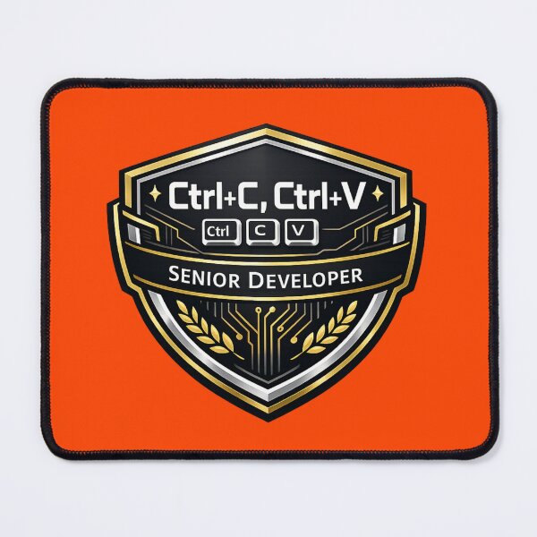 Item preview, Ctrl C Ctrl V Senior Developer Badge designed and sold by Art by Debasish.