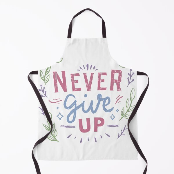 Item preview, Never give up hand-lettered motivational inspirational quote designed and sold by Rue Market.