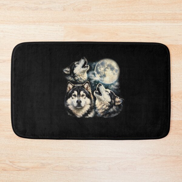 Item preview, Three Siberian Husky Moon Vintage 90s Airbrush Y2K Grunge Graphic designed and sold by EvrmoodCo.