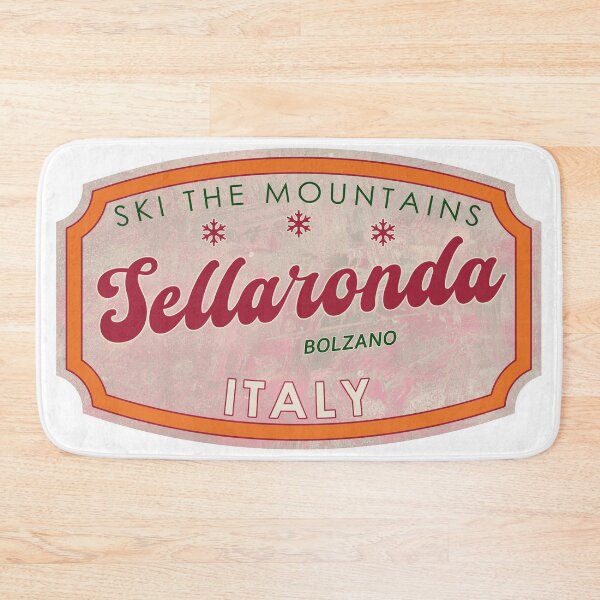 Item preview, Sellaronda, Italy, Bolzano, Ski, textured skiing badge designed and sold by Wanderful-roads.