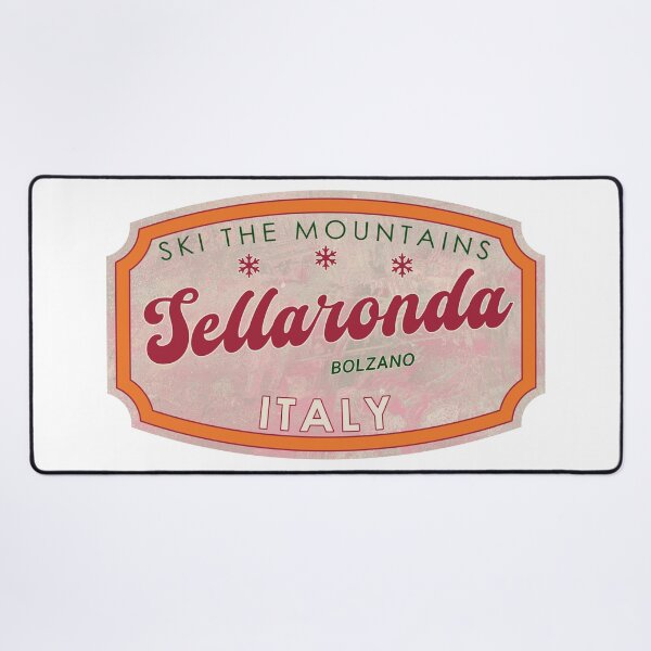Item preview, Sellaronda, Italy, Bolzano, Ski, textured skiing badge designed and sold by Wanderful-roads.