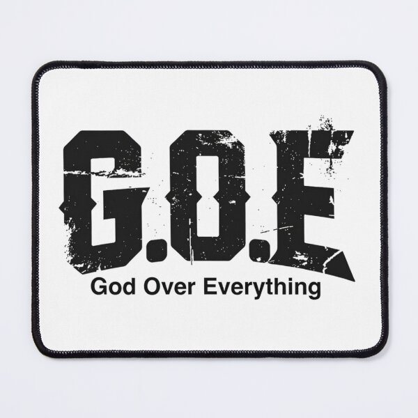 Item preview, God Over Everything - Christian Streetwear G.O.E. designed and sold by Jan Menard Sangal Apparel.