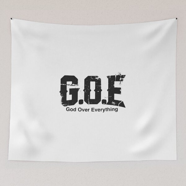 Item preview, God Over Everything - Christian Streetwear G.O.E. designed and sold by Jan Menard Sangal Apparel.