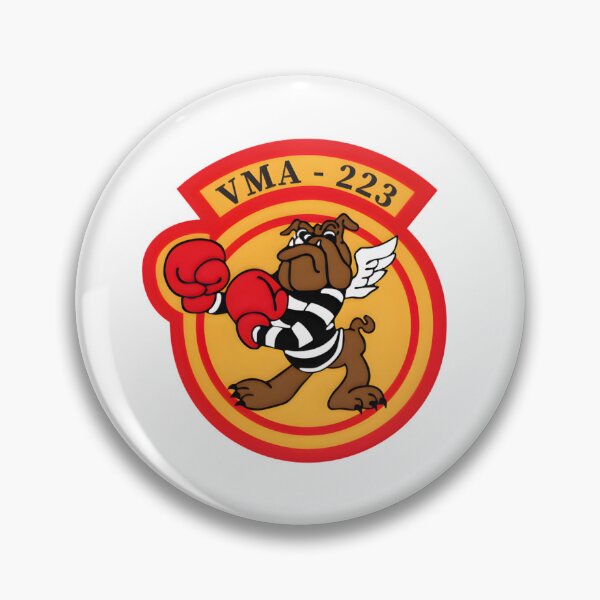 Item preview, Official Insignia of the VMA-223 "Bulldogs" Marine Attack Squadron designed and sold by CharlieDesings.