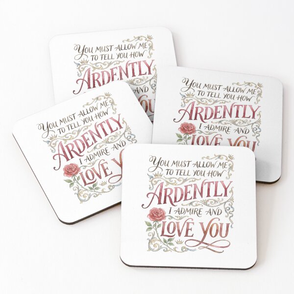 Item preview, You Must Allow Me To Tell You How Ardently I Admire And Love You Pride and Prejudice designed and sold by Fenay Designs.