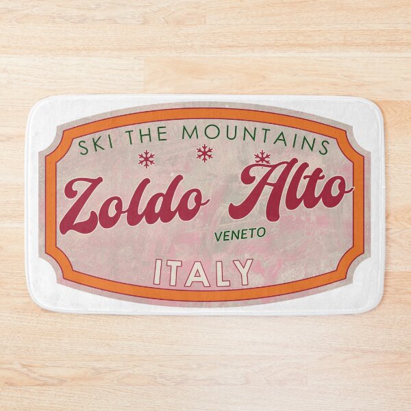 Item preview, Zoldo Alto, Italia, Véneto, Esquí, insignia de esquí texturizada designed and sold by Wanderful-roads.