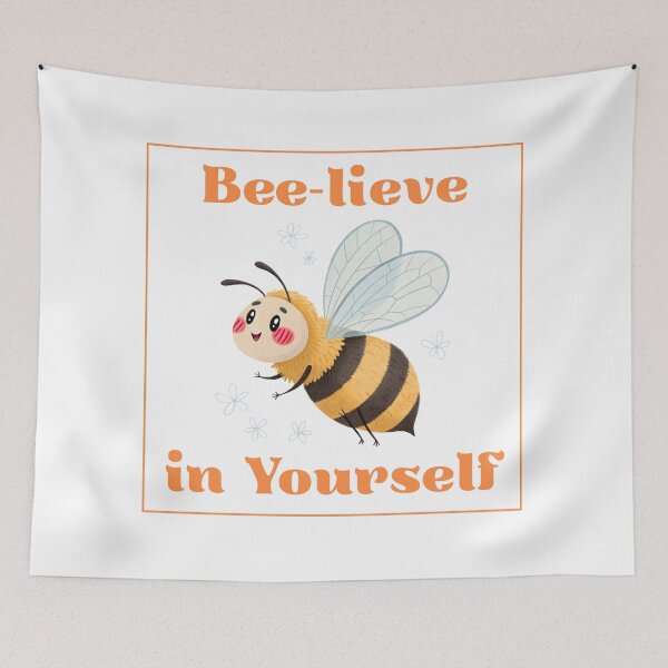 Item preview, Bee-lieve in Yourself | Cute Motivational Bee Pun Shirt designed and sold by Mouad-Doadi.