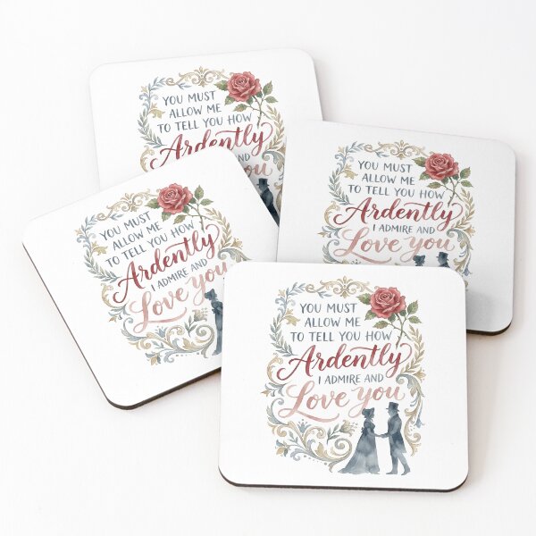 Item preview, Pride and Prejudice You Must Allow Me To Tell You How Ardently I Admire And Love You Mr Darcy designed and sold by Fenay Designs.