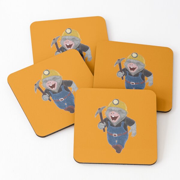Item preview, Smiling, running miner Morris Mole designed and sold by TomFulek.