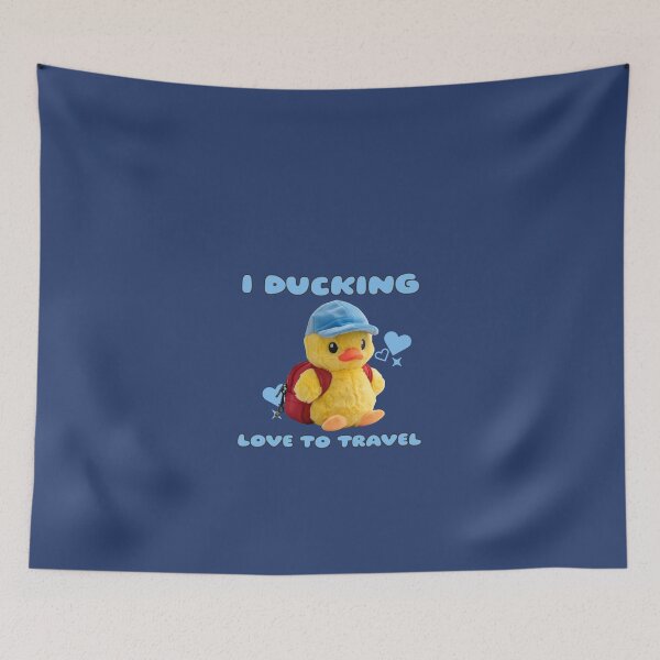 Item preview, I DUCKING LOVE TO TRAVEL designed and sold by JusTiceT-shirts.