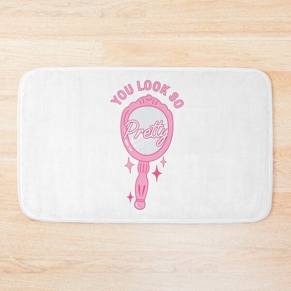 Item preview, you look so pretty - cute pink coquette reminder mirror design designed and sold by JinxyArtistry.