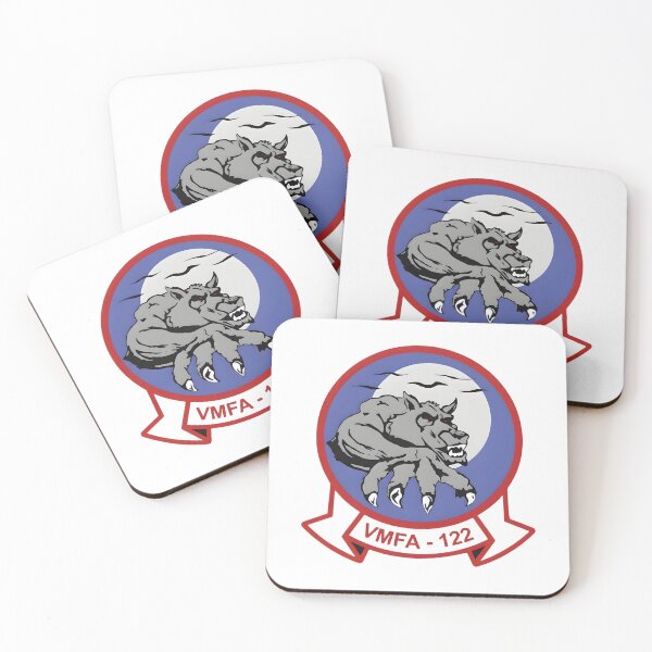 Item preview, Official Insignia of the VMFA-122 "Flying Leathernecks" Marine Fighter Attack Squadron designed and sold by CharlieDesings.