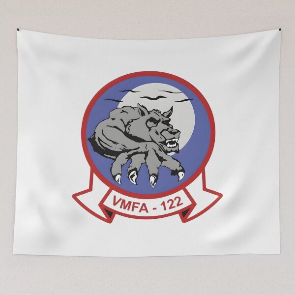 Item preview, Official Insignia of the VMFA-122 "Flying Leathernecks" Marine Fighter Attack Squadron designed and sold by CharlieDesings.