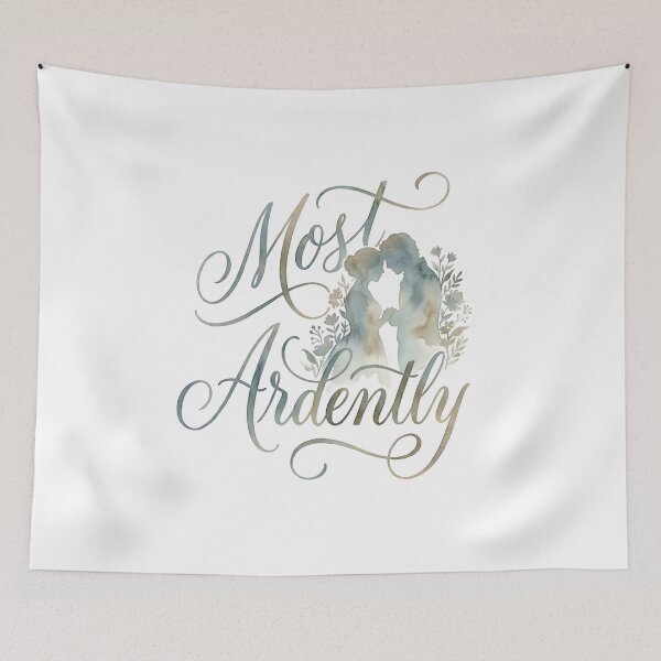 Item preview, Most Ardently Jane Austen Pride and Prejudice Romantic Quote designed and sold by Fenay Designs.