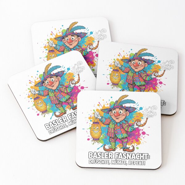 Item preview, Basler Fasnacht Drüschte Mümpfe Repeat – Colorful Swiss Carnival Lantern & Guggenmusik Shirt designed and sold by Sushikidsntoddlers.