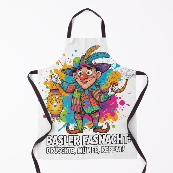Item preview, Basler Fasnacht Drüschte Mümpfe Repeat – Colorful Swiss Carnival Lantern & Guggenmusik Shirt designed and sold by Sushikidsntoddlers.