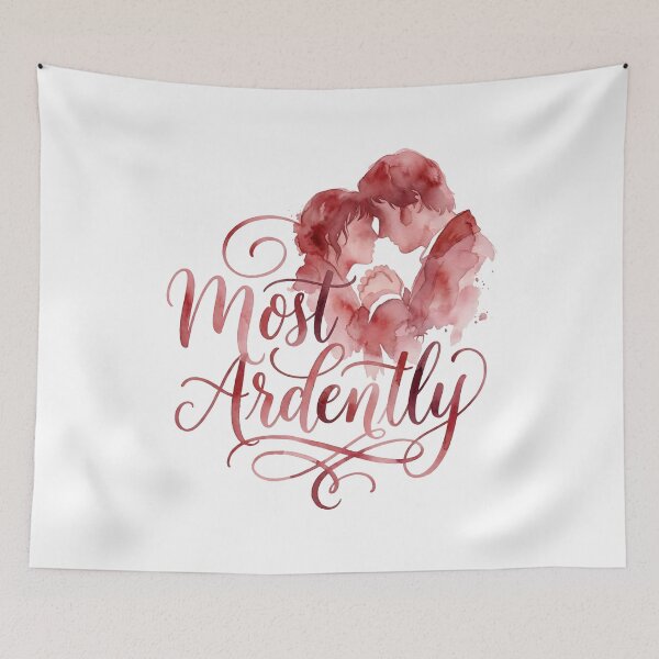 Item preview, Most Ardently Pride and Prejudice Watercolor Couple designed and sold by Fenay Designs.