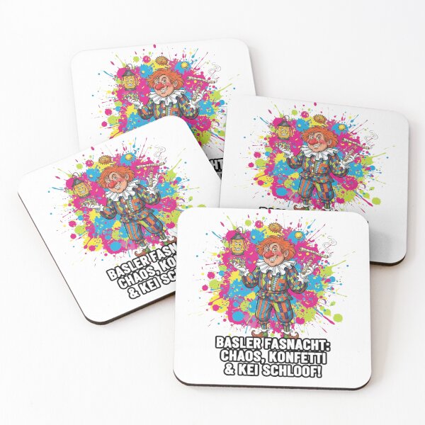 Item preview, Basler Fasnacht Chaos Konfetti & Kei Schloof – Funny Swiss Carnival Clown Shirt & Sticker designed and sold by Sushikidsntoddlers.