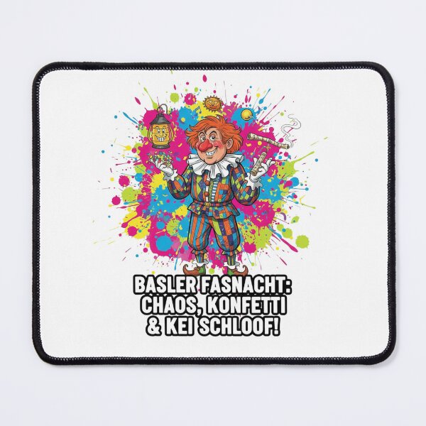 Item preview, Basler Fasnacht Chaos Konfetti & Kei Schloof – Funny Swiss Carnival Clown Shirt & Sticker designed and sold by Sushikidsntoddlers.