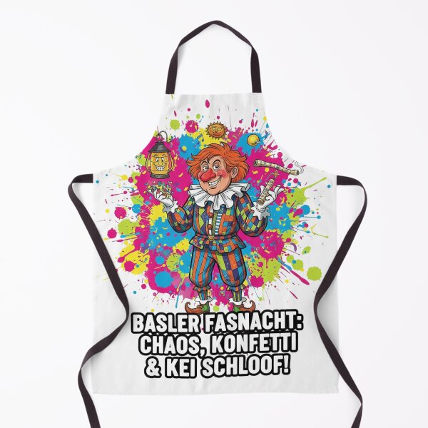 Item preview, Basler Fasnacht Chaos Konfetti & Kei Schloof – Funny Swiss Carnival Clown Shirt & Sticker designed and sold by Sushikidsntoddlers.