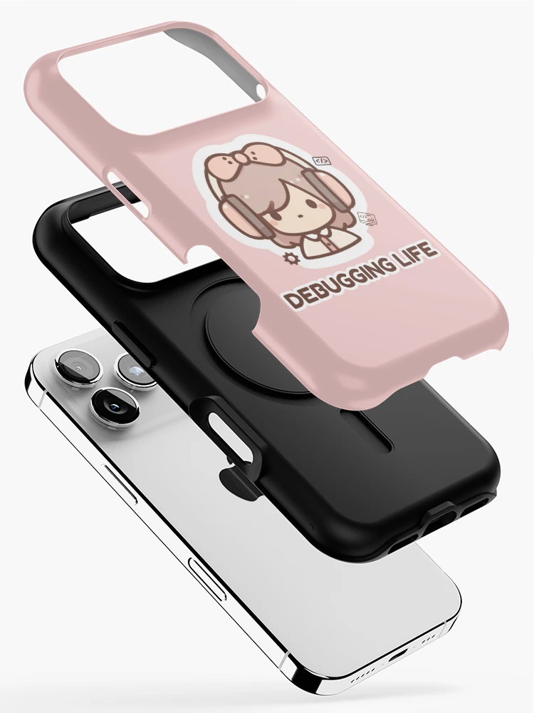 Thumbnail 2 of 4, iPhone Case, Debugging Life – Funny Programmer & Tech Sticker designed and sold by CtrlSlayStudio.
